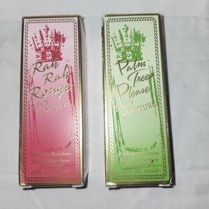 Juicy Couture Rah Rah Rouge and Palm Tree Please Perfume Set Of 2. 150ml NEW